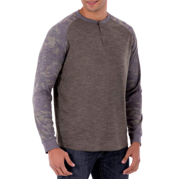 Details about   Levi's Mens Solid Thermal Sweater Two Button Henley Crew Neck Choose Size& Color